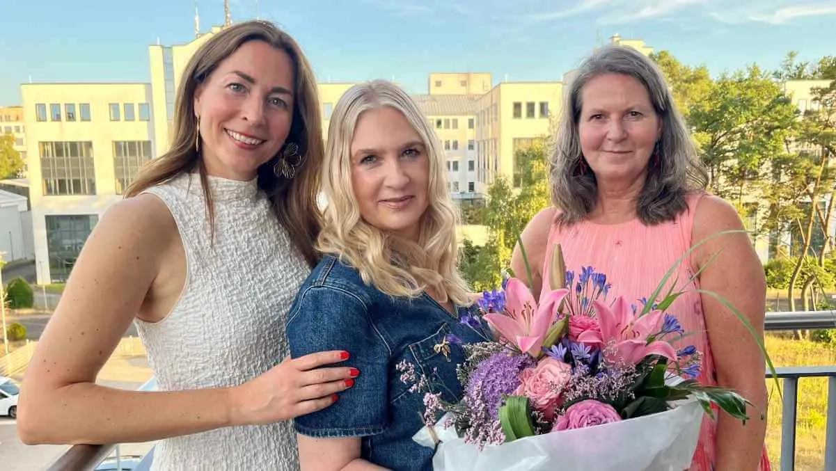Bettina Guggemos mit Ivana Duvnjak und Cornelia Lang