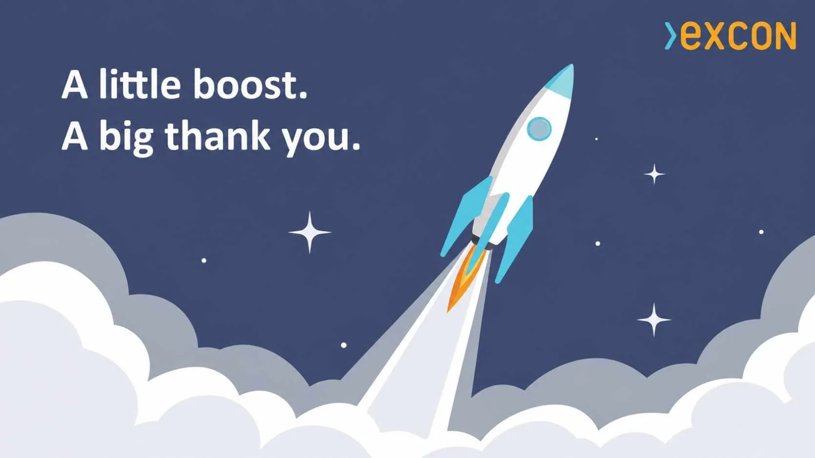 A little boost, a big thank you