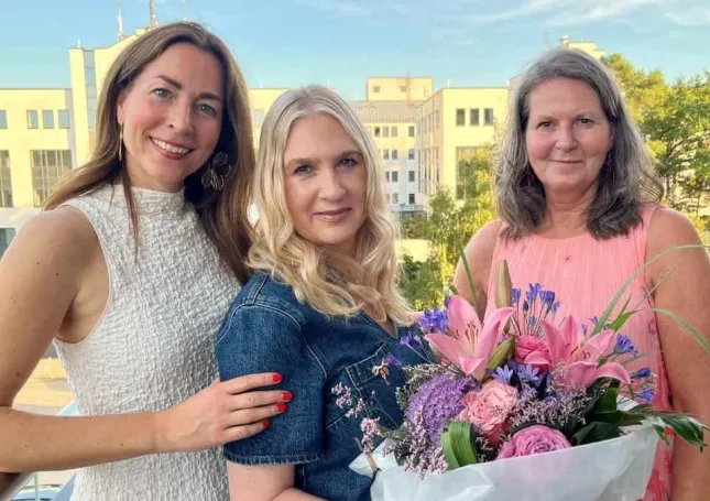 Bettina Guggemos mit Ivana Duvnjak und Cornelia Lang