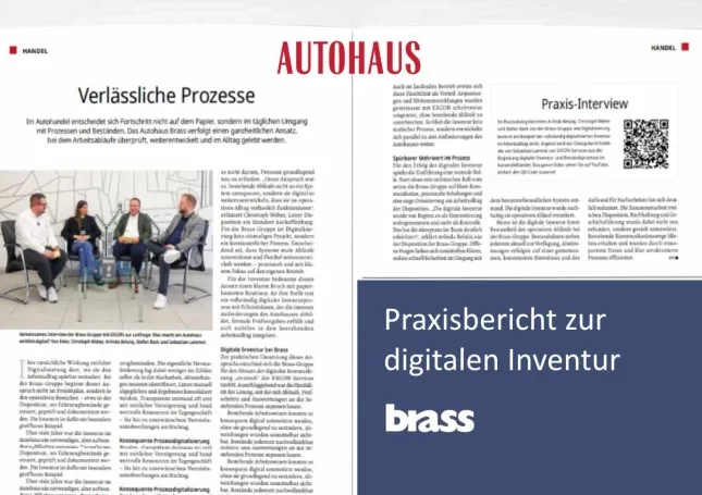 Praxisbericht zur digitalen Inventur mit der Brass-Gruppe