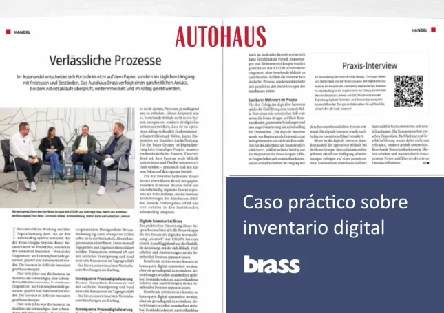 Informe práctico sobre ex:stock en la revista AUTOHAUS